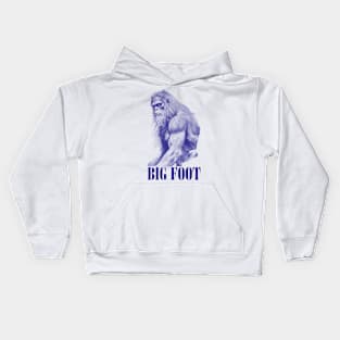 Big Foot Vintage Kids Hoodie